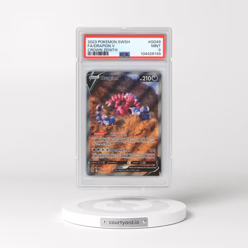 2023 Pokémon Sword and Shield Crown Zenith #GG49 Drapion V - Holo Full Art (PSA 9 MINT)