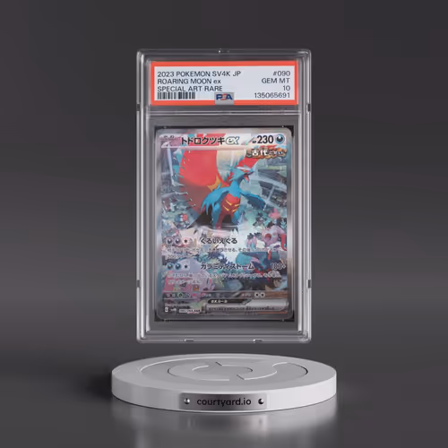 2023 Pokémon Sv4k-Ancient Roar #090 Roaring Moon EX - Holo Special Art Rare (PSA 10 GEM MINT)
