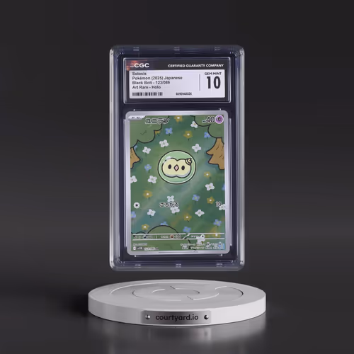 2025 Pokémon Sv11b-Black Bolt #123 Solosis - Art Rare (CGC 10 GEM MINT)