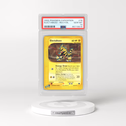 2002 Pokémon Expedition #76 Electabuzz - Reverse Foil (PSA 10 GEM MINT)