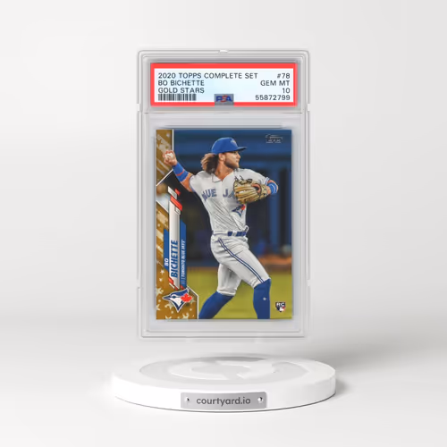 2020 Topps Complete Set #78 Bo Bichette - Gold Stars (PSA 10 GEM MINT)