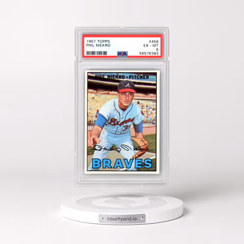 1967 Topps #456 Phil Niekro (PSA 6 EX-MT)