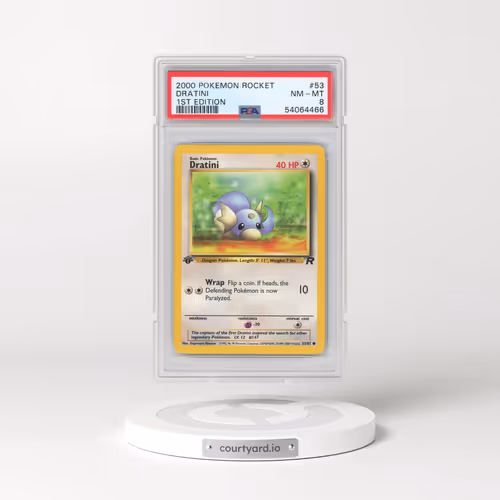 2000 Pokémon Rocket #53 Dratini - 1st Edition (PSA 8 NM-MT)
