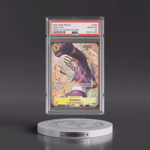2023 One Piece OP05-Awakening of the New Era #102 Gedatsu - Alternate Art (PSA 10 GEM MINT)