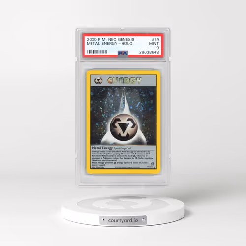 2000 Pokémon Neo Genesis #19 Metal Energy - Holo (PSA 9 MINT)