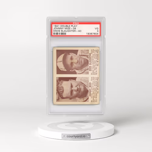 1941 Double Play Johnny Mize-39 - Enos Slaughter-40 (PSA 3 VG)