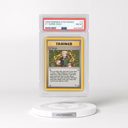 2000 Pokémon Gym Heroes #17 LT. Surge - Holo (PSA 8 NM-MT)