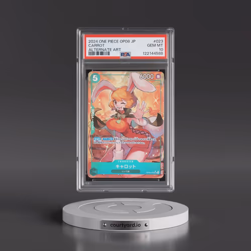 2024 One Piece Japanese OP08-Two Legends #023 Carrot - Alternate Art (PSA 10 GEM MINT)