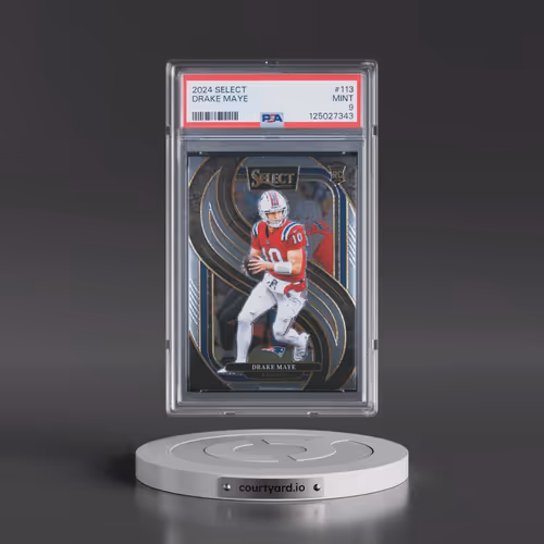 2024 Panini Select #113 Drake Maye (PSA 9 MINT)
