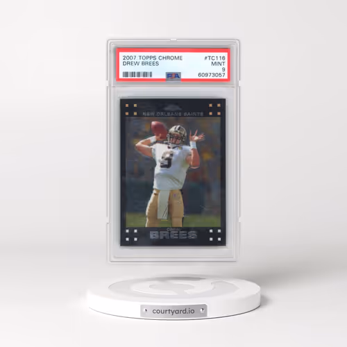 2007 Topps Chrome #TC116 Drew Brees (PSA 9 MINT)