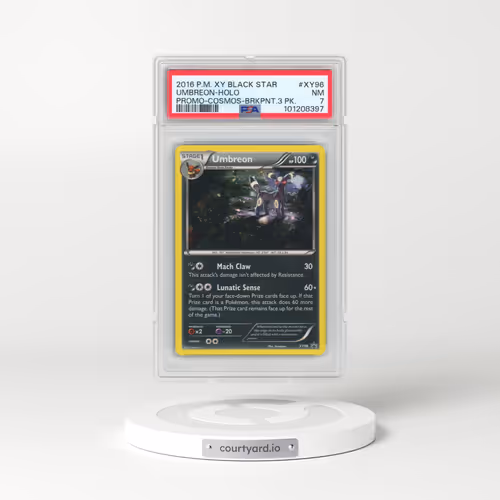 2016 Pokémon XY Black Star Promo #XY96 Umbreon - Holo Cosmos-Breakpoint 3 Pack (PSA 7 NM)