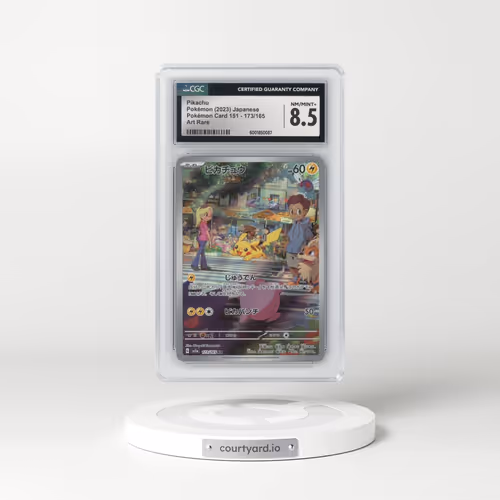 2023 Pokémon Card 151 #173/165 Pikachu - Art Rare (CGC 8.5 NM-MT+)