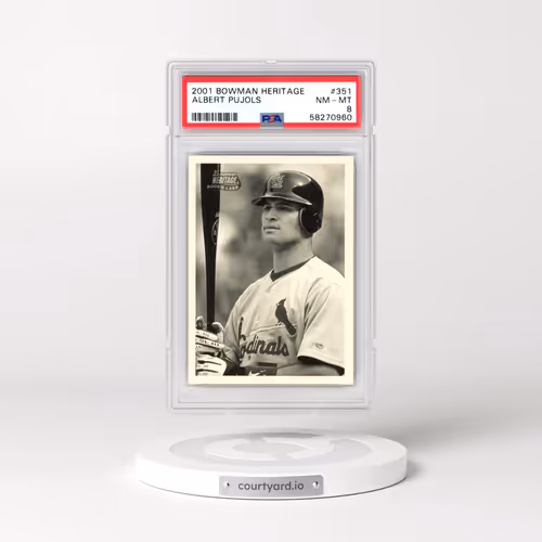2001 Bowman Heritage #351 Albert Pujols (PSA 8 NM-MT)