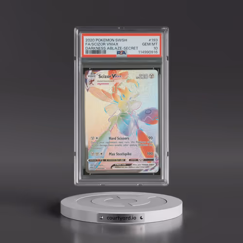 2020 Pokémon Sword & Shield Darkness Ablaze #193 Scizor Vmax - Full Art Secret (PSA 10 GEM MINT)
