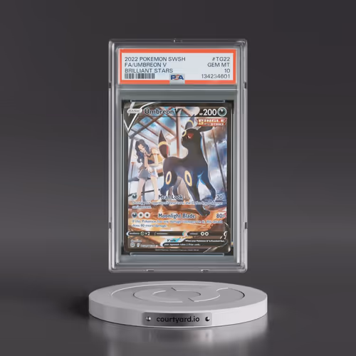 2022 Pokémon Sword & Shield Brilliant Stars #TG22 Umbreon V - Holo Full Art (PSA 10 GEM MINT)
