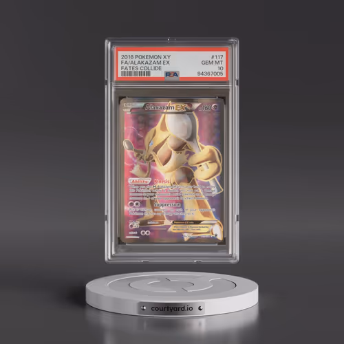 2016 Pokémon XY Fates Collide #117 Alakazam EX - Holo Full Art (PSA 10 GEM MINT)