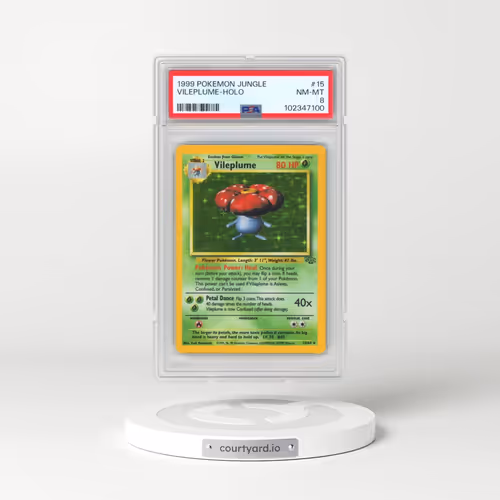 1999 Pokémon Jungle #15 Vileplume - Holo (PSA 8 NM-MT)