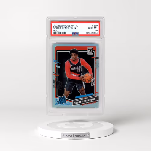 2023 Panini Donruss Optic #239 Scoot Henderson - Holo (PSA 10 GEM MINT)