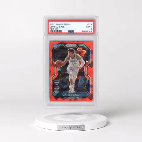 2020 Panini Prizm #278 LaMelo Ball - Red Ice (PSA 9 MINT)