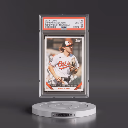 2023 Topps Throwback Thursday #32 Gunnar Henderson (PSA 10 GEM MINT)