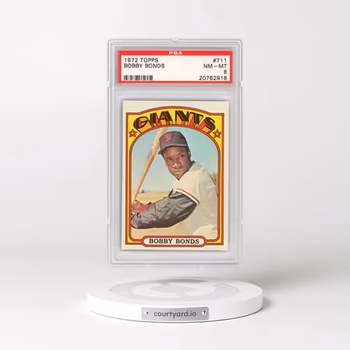 1972 Topps #711 Bobby Bonds (PSA 8 NM-MT)