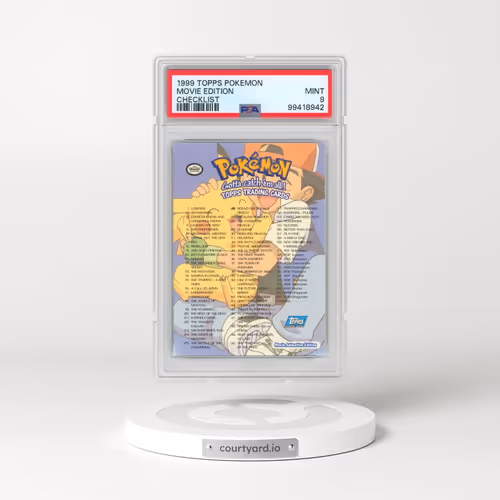 1999 Topps Pokémon the Movie Edt Movie Edition - Checklist (PSA 9 MINT)