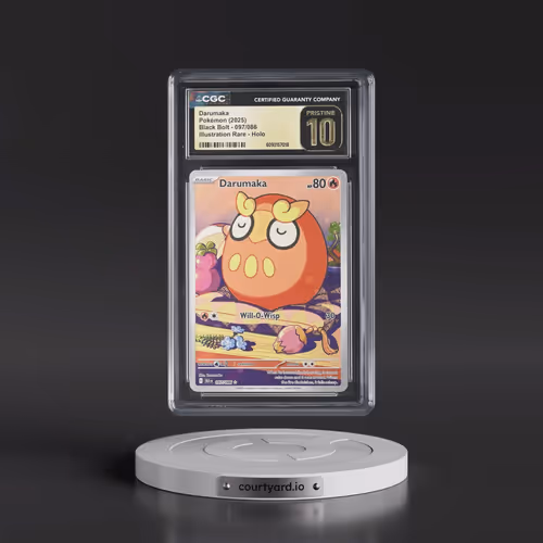 2025 Black Bolt - BLK EN #097/086 Darumaka - Illustration Rare Holo (CGC 10 PRISTINE)