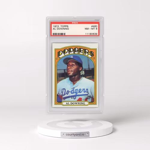 1972 Topps #460 Al Downing (PSA 8 NM-MT)
