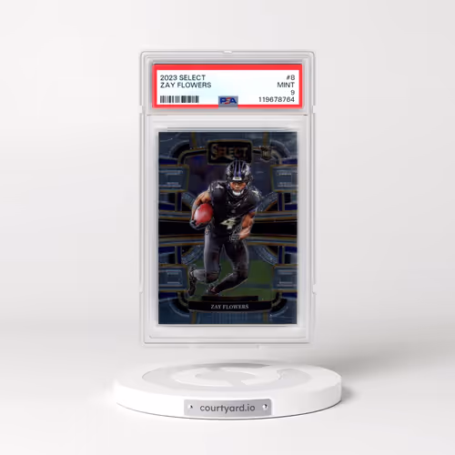 2023 Panini Select #8 Zay Flowers (PSA 9 MINT)