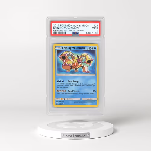 2017 Pokémon Sun & Moon Shining Legends #27 Shining Volcanion - Holo Holo (PSA 9 MINT)
