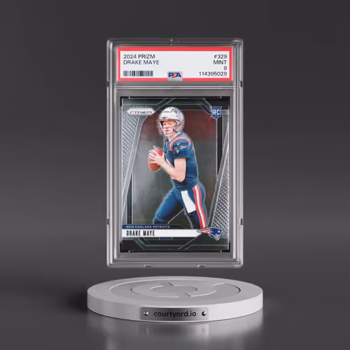 2024 Panini Prizm #329 Drake Maye (PSA 9 MINT)