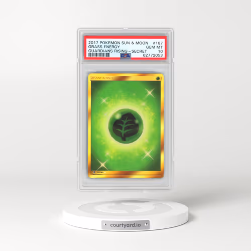 2017 Pokémon Sun & Moon Guardians Rising #167 Grass Energy - Secret (PSA 10 GEM MINT)