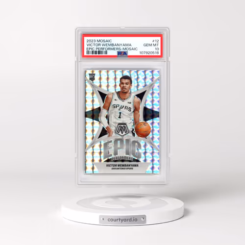 2023 Panini Mosaic Epic Performers #12 Victor Wembanyama - Mosaic (PSA 10 GEM MINT)