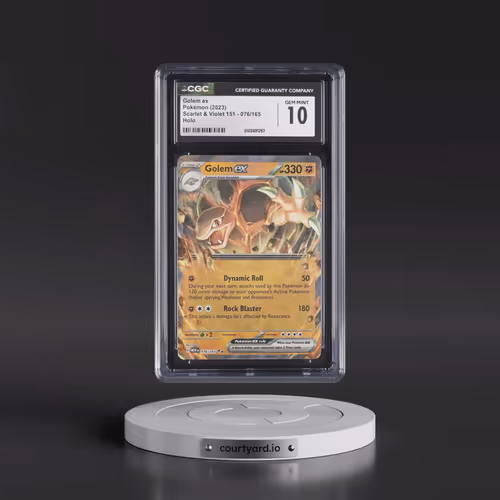 2023 Scarlet & Violet 151 - MEW EN #076/165 Golem ex - Holo (CGC 10 GEM MINT)