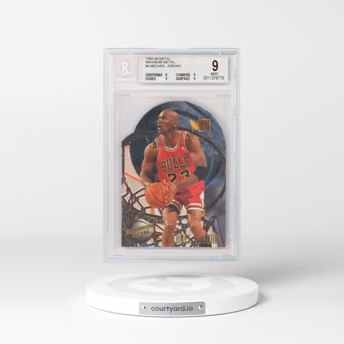 1995 Metal Maximum Metal #4 Michael Jordan (BGS 9 MINT)