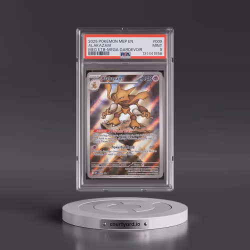 2025 Pokémon Mep EN-Me Black Star Promo #009 Alakazam - Mega Evolution Elite Trainer Box-Mega Gardev
