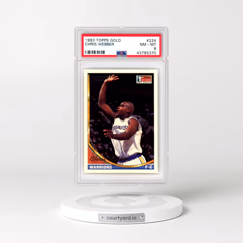 1993 Topps Gold #224 Chris Webber (PSA 8 NM-MT)