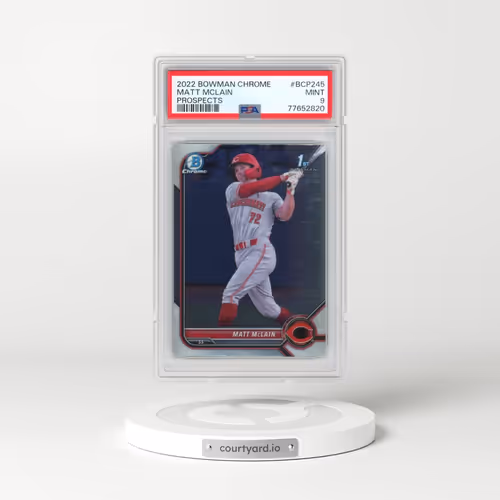 2022 Bowman Chrome Prospects #BCP245 Matt Mclain (PSA 9 MINT)