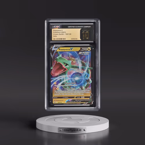 2023 Crown Zenith #100/159 Rayquaza V - Holo (CGC 10 PRISTINE)