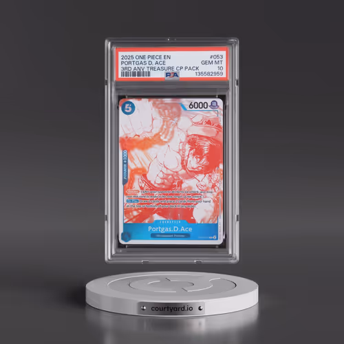 2025 One Piece 3rd Anniversary! One Piece Card Treasure Campaign Pack #053 Portgas D. Ace (PSA 10 GE