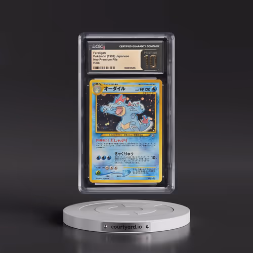 1999 Neo Premium File Feraligatr - No Rarity - Holo (CGC 10 PRISTINE)