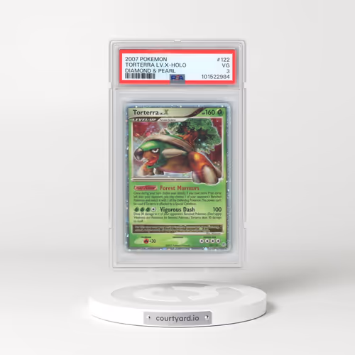 2007 Pokémon Diamond & Pearl #122 Torterra LV.X - Holo (PSA 3 VG)