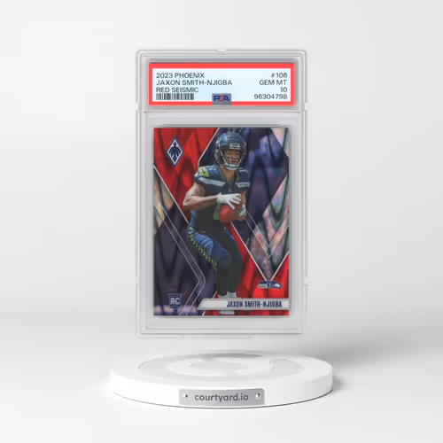2023 Panini Phoenix #106 Jaxon Smith-Njigba - Red Seismic (PSA 10 GEM MINT)