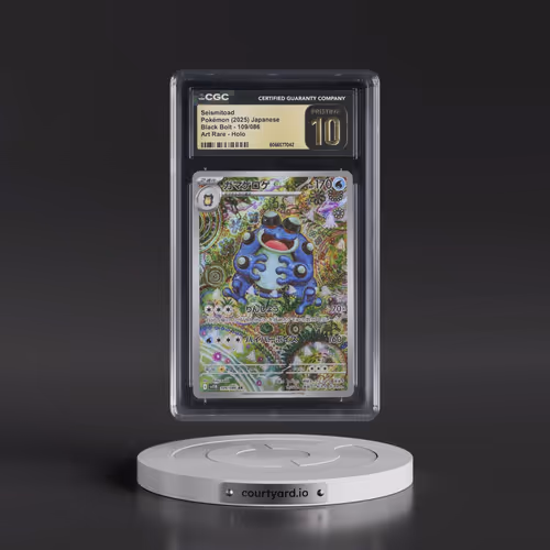 2025 Pokémon Sv11b-Black Bolt #109 Seismitoad - Art Rare (CGC 10 PRISTINE)