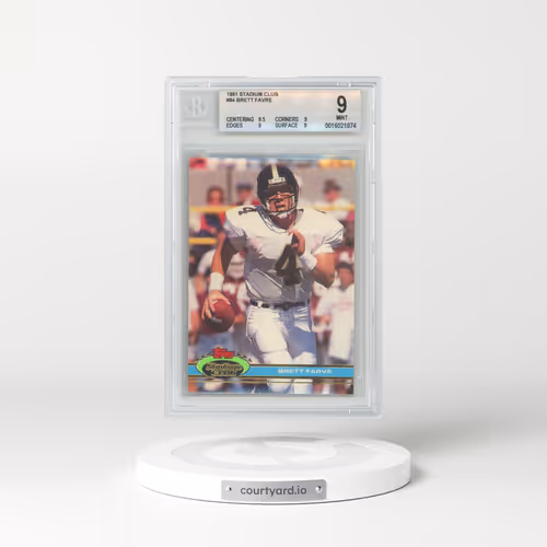 1991 Stadium Club #94 Brett Farve (BGS 9 MINT)