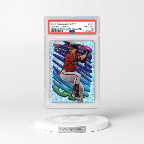 2023 Bowman's Best Shellacked #SH2 Corbin Carroll - Mini Diamond Refractor (PSA 10 GEM MINT)