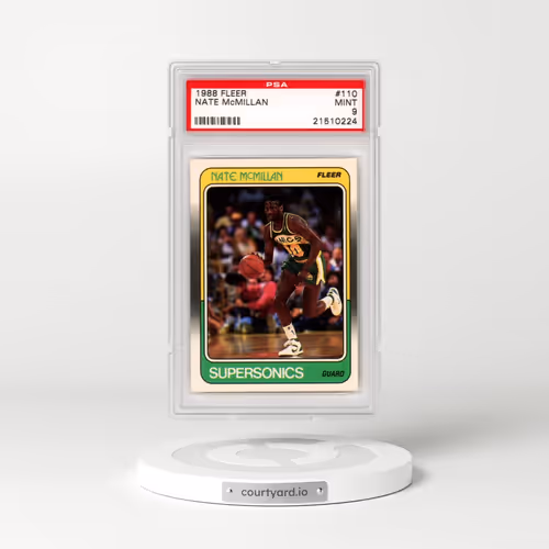 1988 Fleer #110 Nate McMillan (PSA 9 MINT)