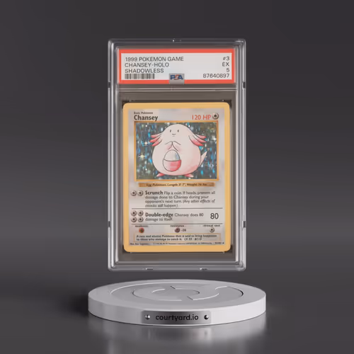 1999 Pokémon Game #3 Chansey - Holo Shadowless (PSA 5 EX)