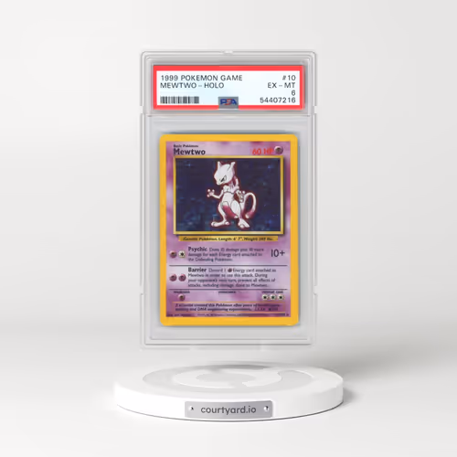 1999 Pokémon Game #10 Mewtwo - Holo (PSA 6 EX-MT)