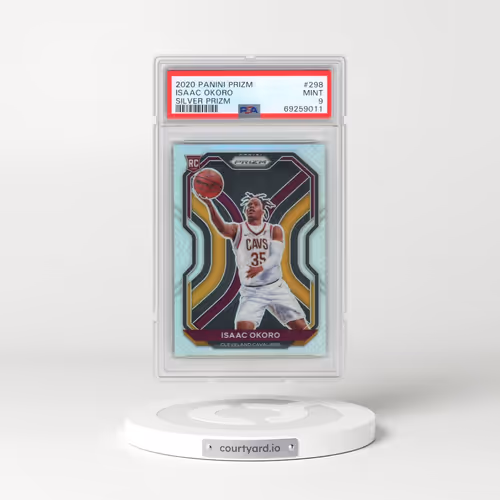 2020 Panini Prizm #298 Isaac Okoro - Silver Prizm (PSA 9 MINT)